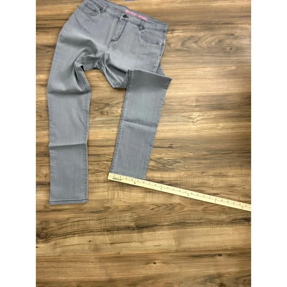 Girl Children's Place Supper Skinny Gray Jeans Size‎ 18 NWT
